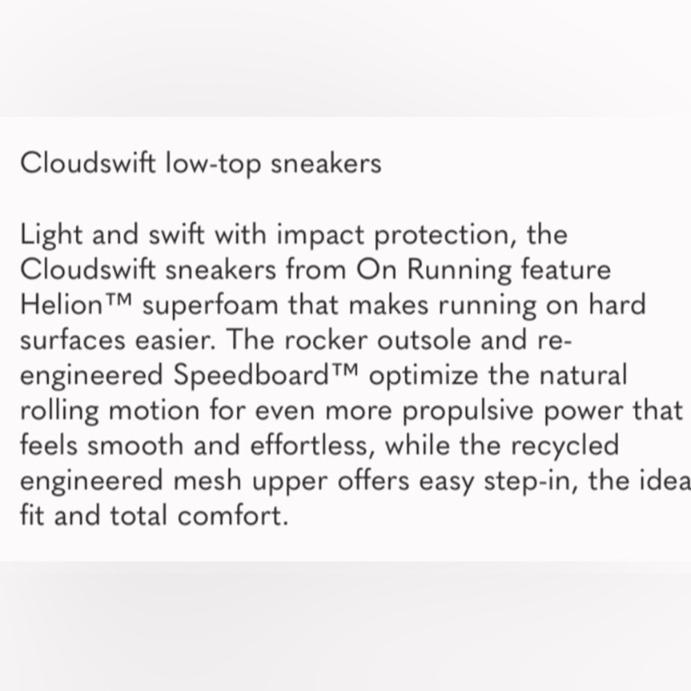 On Running Cloudswift Women’s Athletic Shoes - Picture 16 of 16